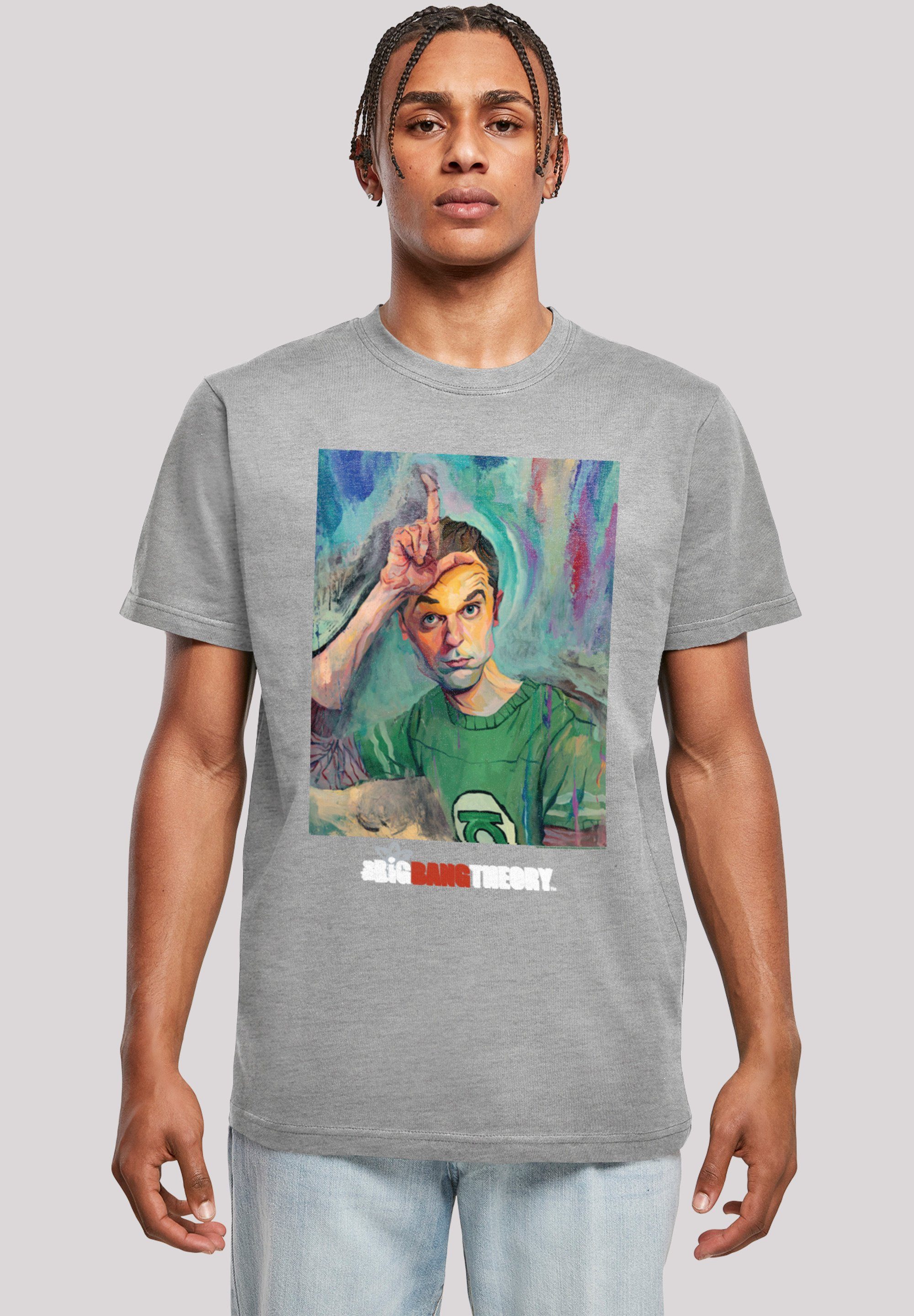 Herren,Premium Bang T-Shirt Big Painting Loser Sheldon TV Theory Serie Merch,Regular-Fit,Basic,Bedruckt F4NT4STIC