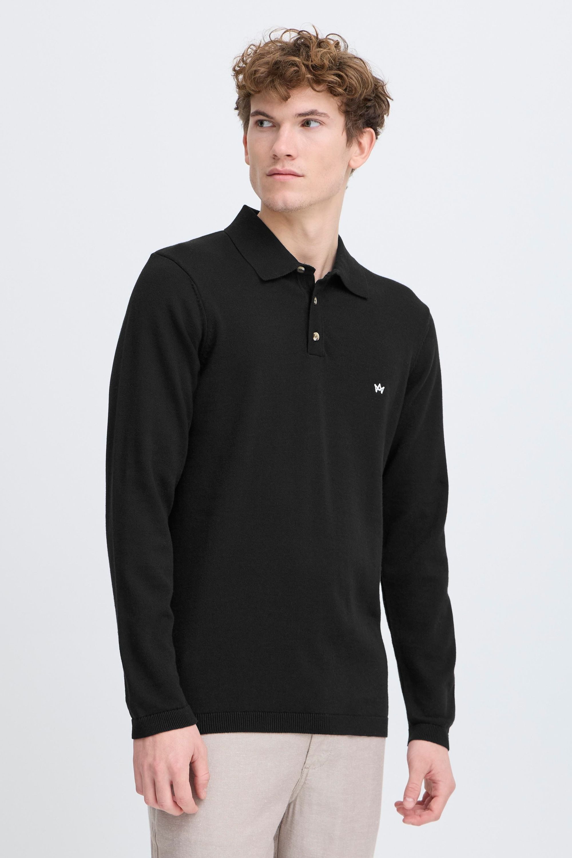 Kronstadt Strickpullover KSEmil Stylisches Longsleeve Polohemd