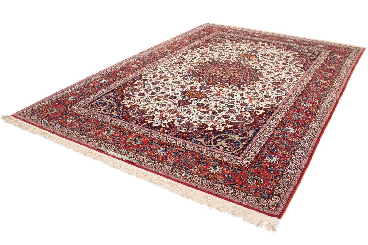 Orientteppich Isfahan 207x309 Höhe: mm Seidenkette Trading, Nain Handgeknüpfter 6 Orientteppich, rechteckig