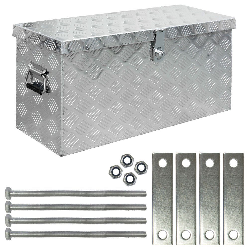 Anhänger-Deichselbox Truckbox Deichselbox Deichselkasten D080 inkl. Montagesatz Aluminium