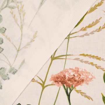 Vorhang SCHÖNER LEBEN. Vorhang Gardenia Blush 245cm oder Wunschlänge, SCHÖNER LEBEN., Smokband (1 St), blickdicht, Baumwolle, handmade, made in Germany, vorgewaschen
