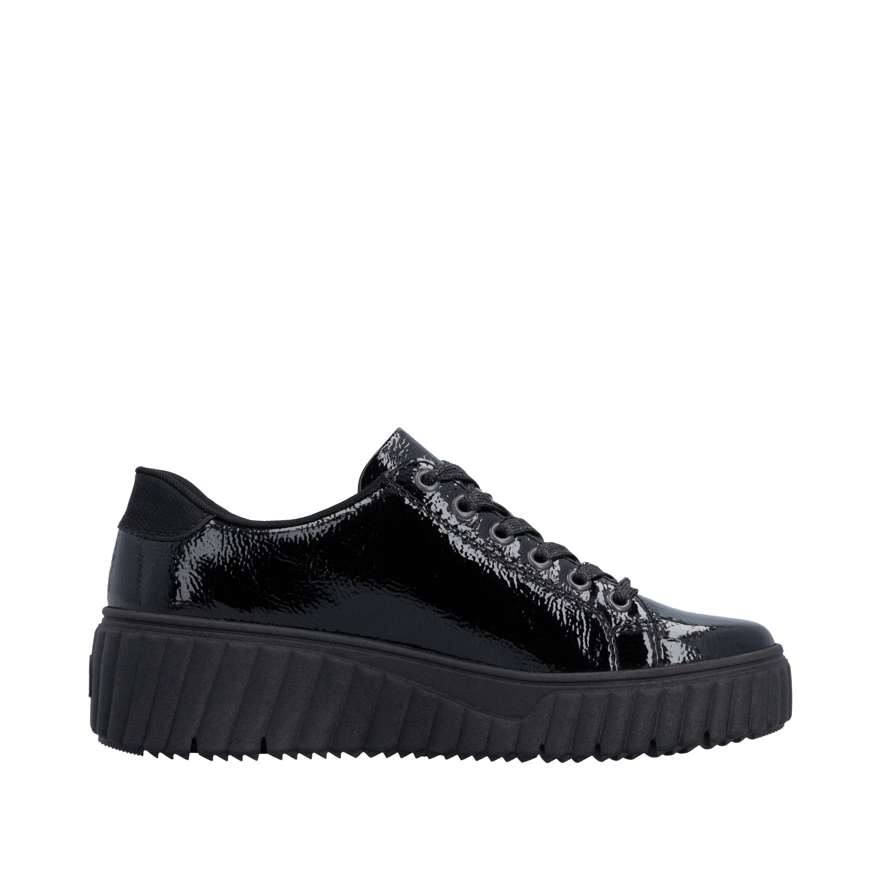 Rieker Plateausneaker Freizeitschuh, Halbschuh, Schnürschuh mit Plateausohle