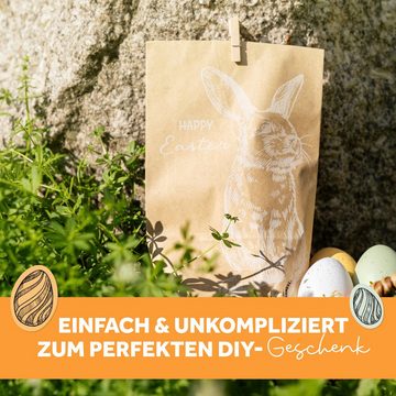 Amari Osternest AMARI ® Ostertüten Set (12 Stück inklusive Klammern) - Geschenktüten