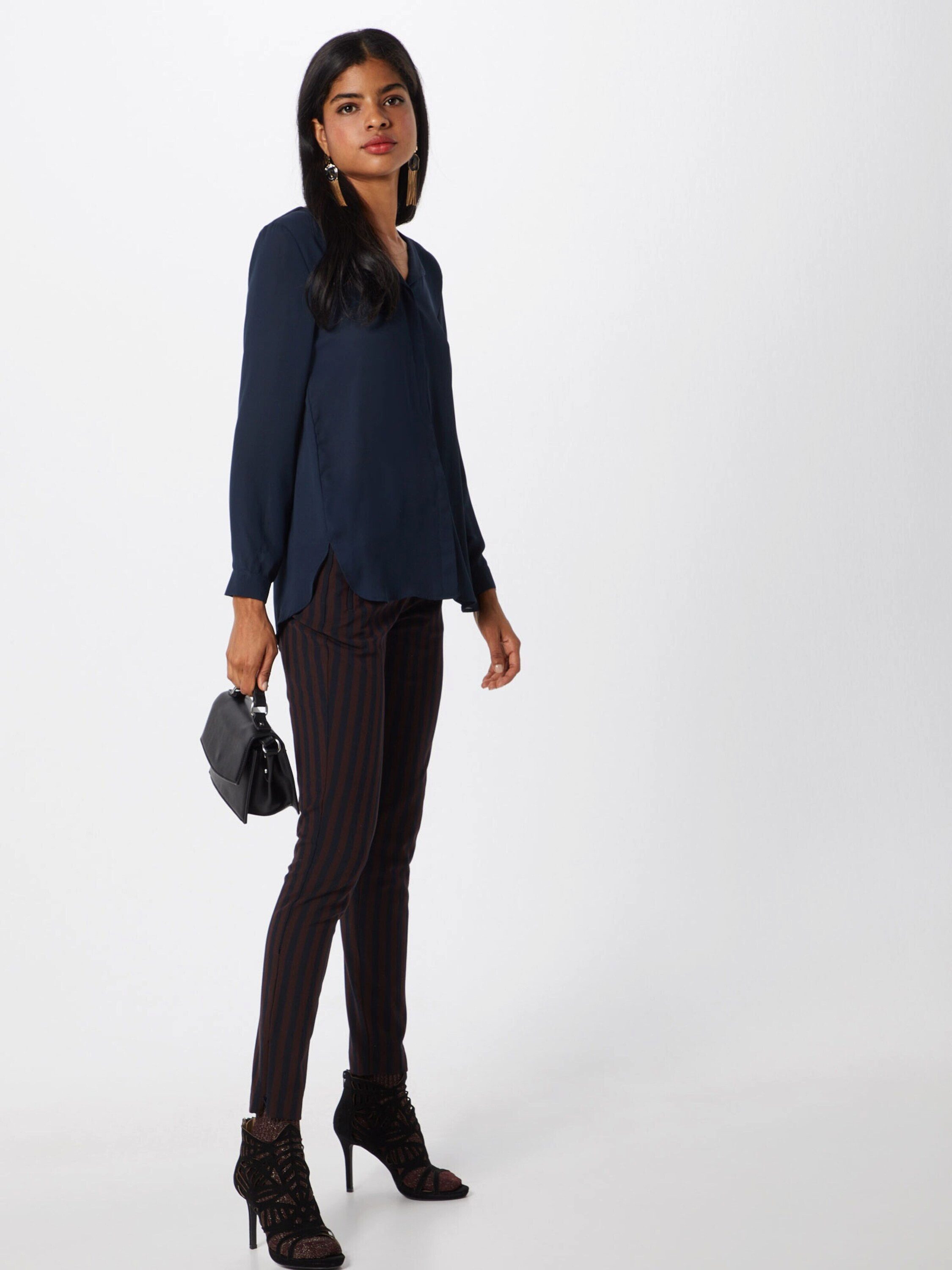 Vila Langarmbluse (1-tlg) Falten