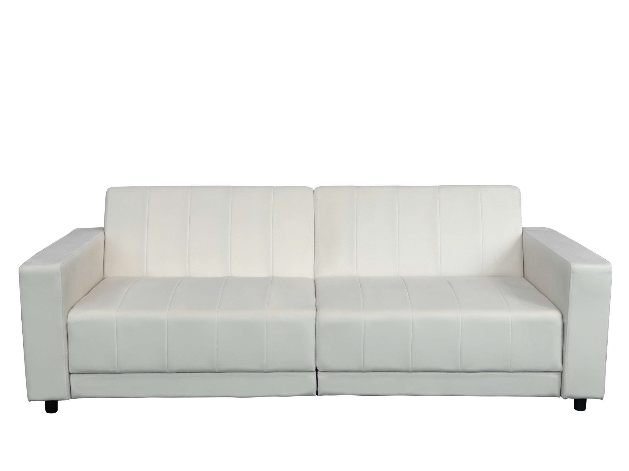 Dorel Home 3-Sitzer Allie II Schlafsofa 225 cm, Bett-Funktion (108/190cm), Rückenlehne 2-teilig, mit Steppung
