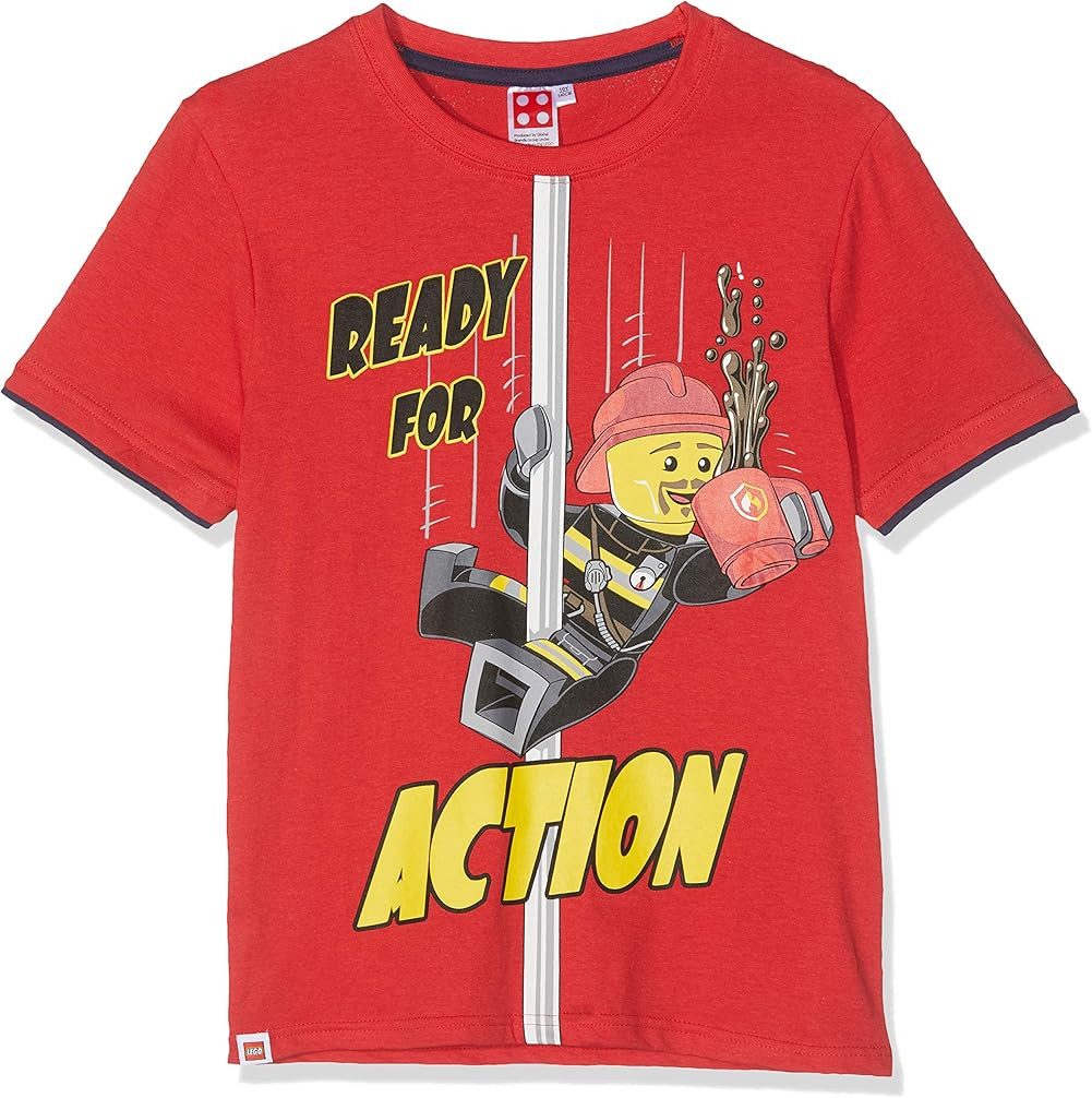 LEGO® kidswear Print-Shirt LEGO City Feuerwehr Jungen T-Shirt 4 6 8 10 Jahre Lego Kinderkleidung