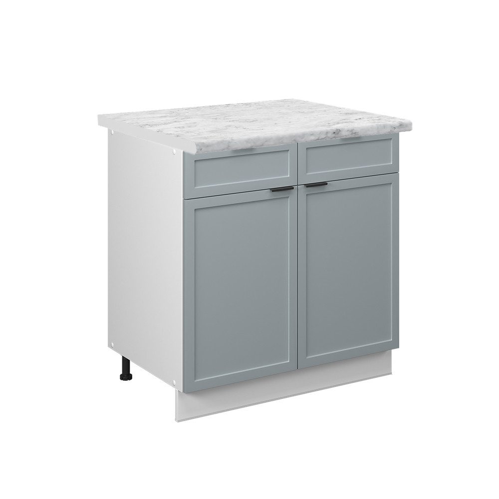 Vicco Unterschrank Fame-Line, Hellblau-grau/Weiß, 80 cm, günstig online kaufen