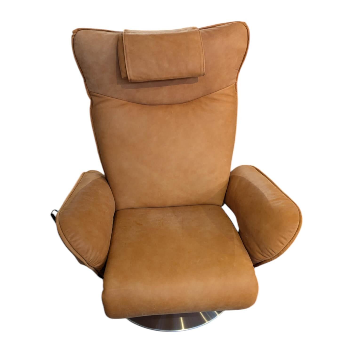 himolla Relaxsessel Drehsessel 7722 Leder Buffalo 33 Ocker Braun Teller