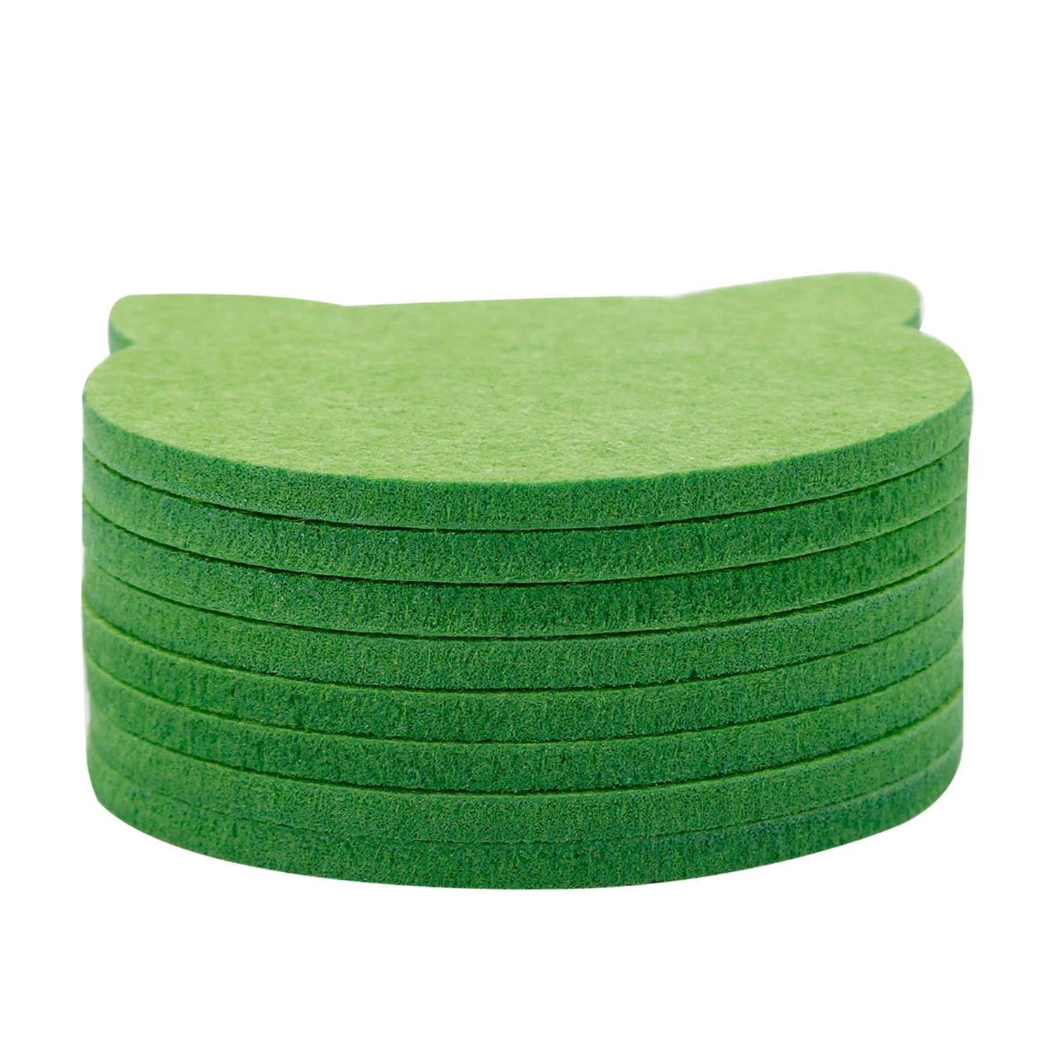 wortek Getränkeuntersetzer Filz-Untersetzer Katze für Gläser 8er Tischset, Zubehör für Tisch & Gläser, Set, 8-tlg., cm