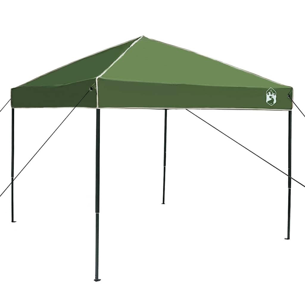 vidaXL Partyzelt Pop-up Pavillon Zelt Grün 250 x 250 cm Stoff