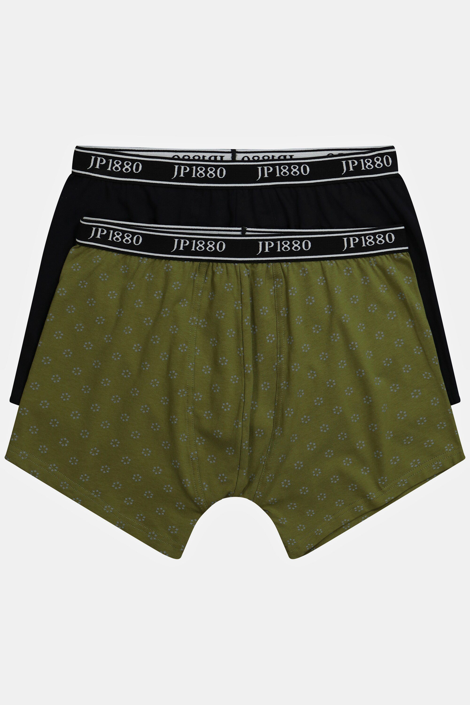 JP1880 Boxershorts Midpants FLEXNAMIC® 2er-Pack Unterhose grün