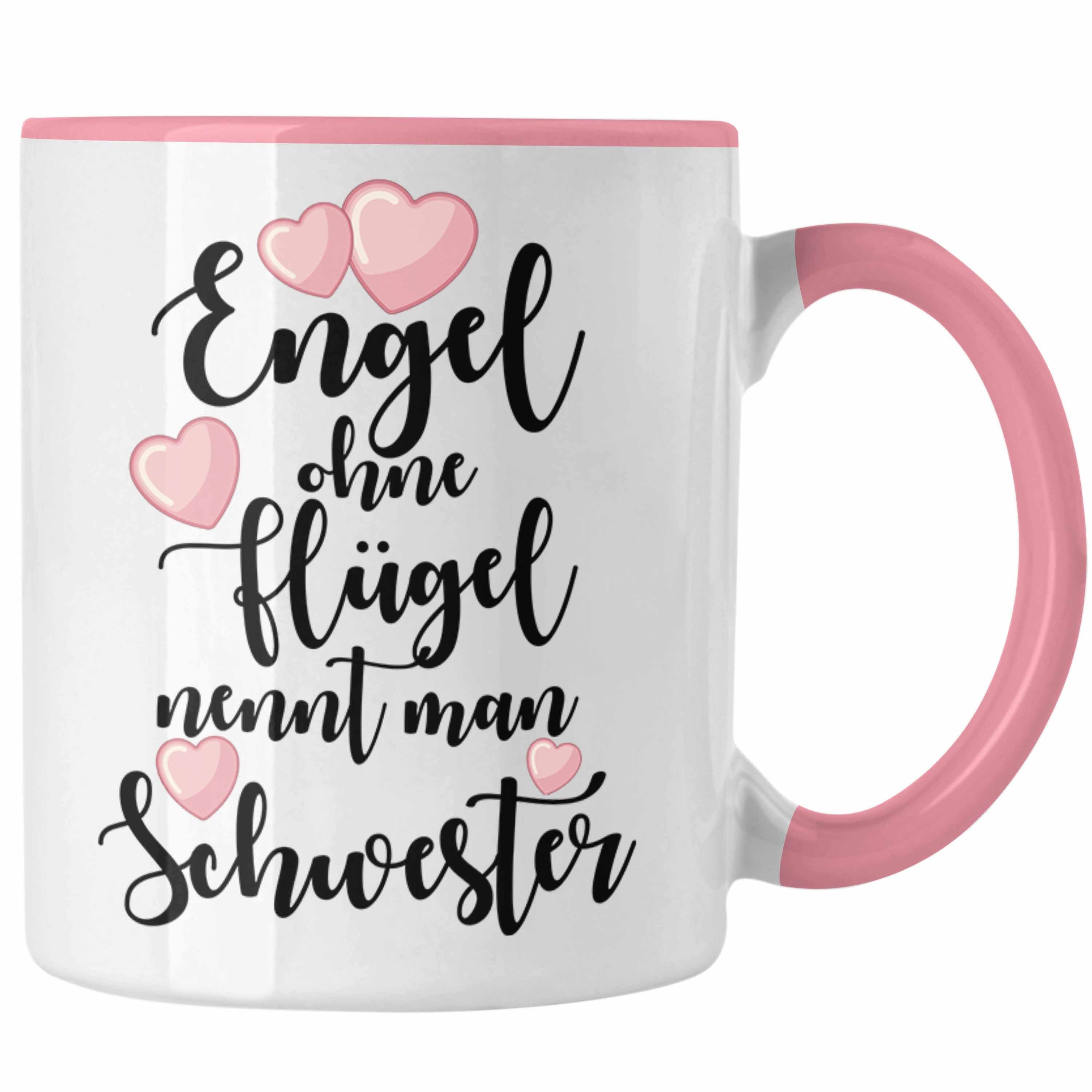 Trendation Mug Geburtstag Geschenk Beste Schwestern Bruder Trendation Geschenkideen Rosa Lustig Schwester Tasse Tasse Kaffeetasse - Weihnachten