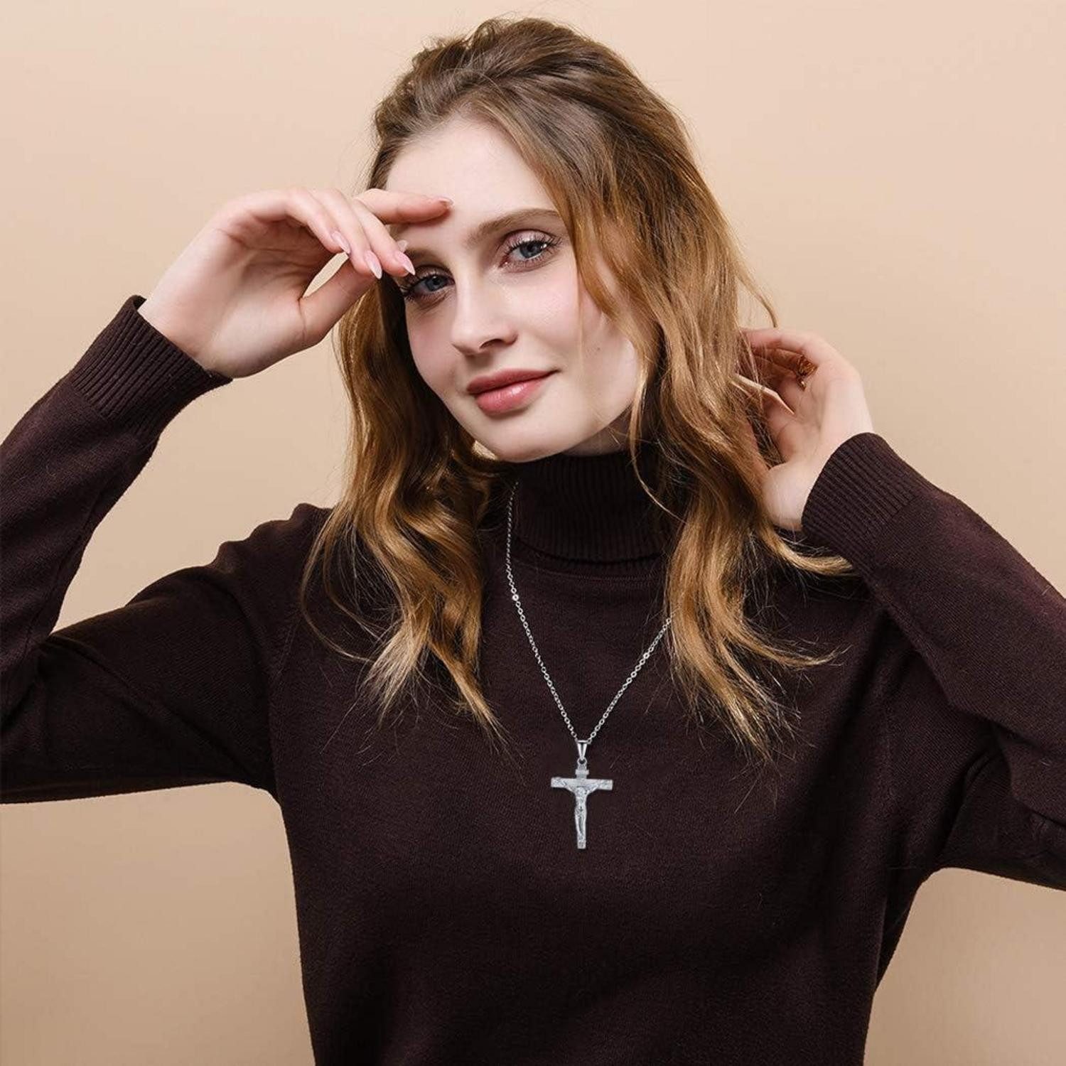 LuxusKollektion Kette und Anhänger Set Edelstahl günstig online kaufen