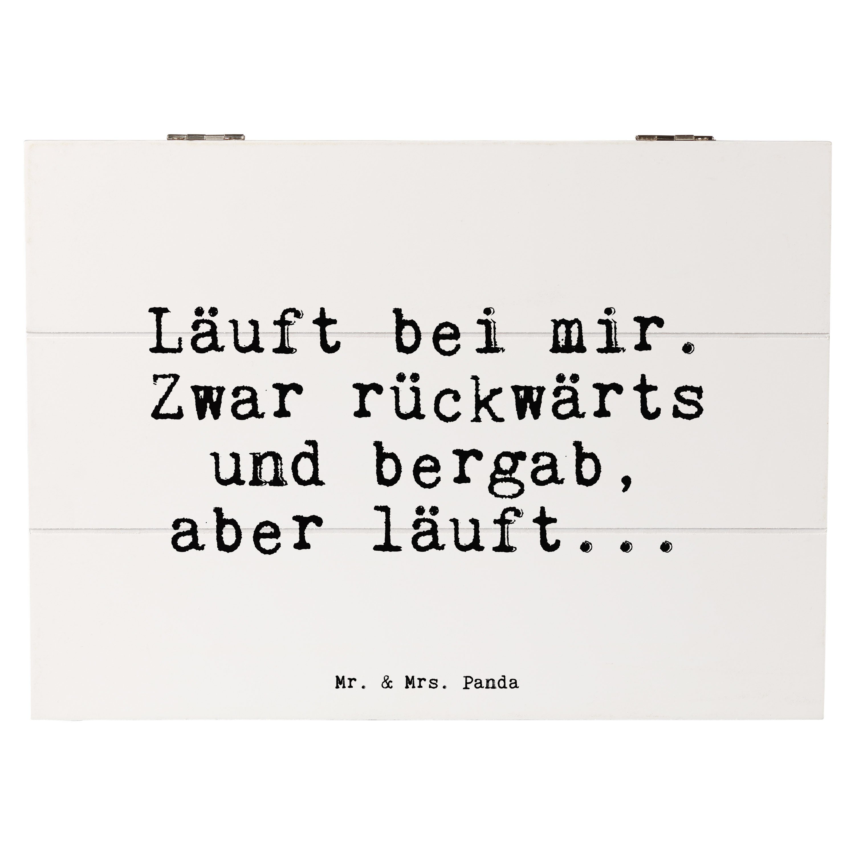 Mr. & Mrs. Panda Dekokiste »Läuft bei mir. Zwar... Weiß Geschenk