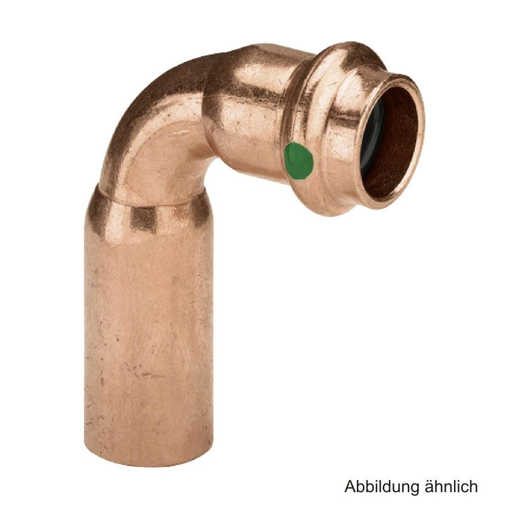 Viega Wasserrohr Viega Profipress Reduzierbogen 90° Kupfer, Serie 2416.2, 15 x 12 mm
