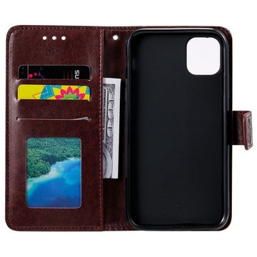 CoverKingz Handyhülle Hülle für Samsung Galaxy A22 5G Handyhülle Flip Case Cover Tasche 16,72 cm (6,6 Zoll), Klapphülle Schutzhülle mit Kartenfach Schutztasche Motiv Mandala