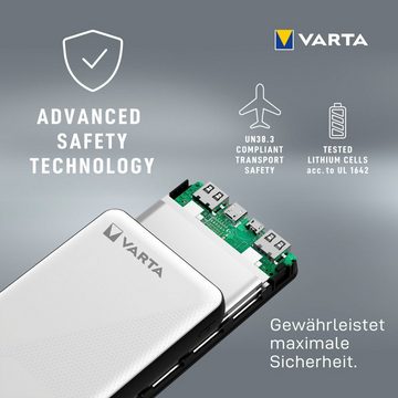 VARTA Power Bank Energy 15000 + Ladekabel 15000mAh Powerbank mit USB Type C Powerbank 15000 mAh (3,7 V, 1 St)