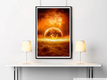 Sinus Art Poster Fotocollage 60x90cm Poster Die Apokalypse mit einer explodierenden Erde