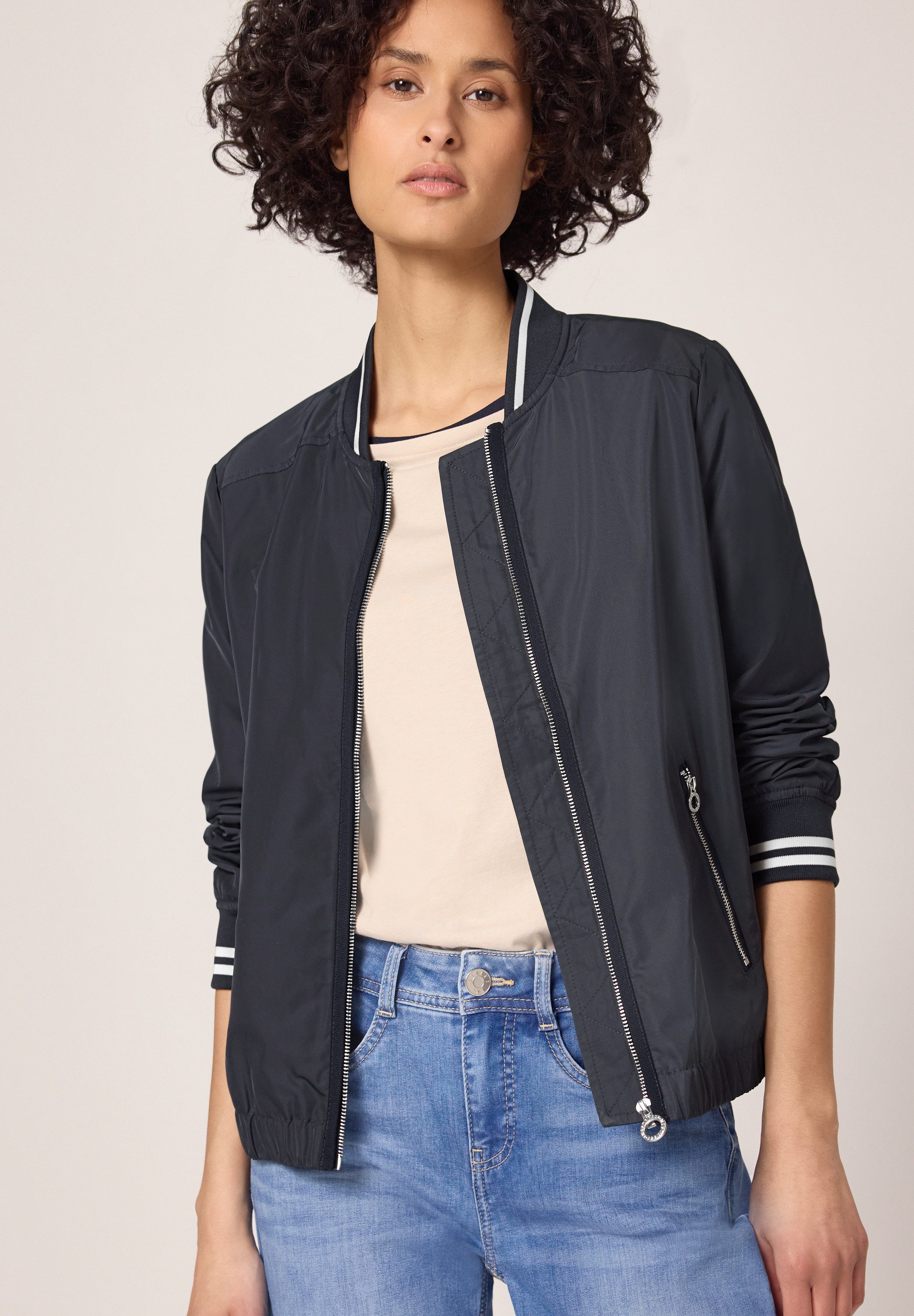 STREET ONE Blouson mit College-Style Details