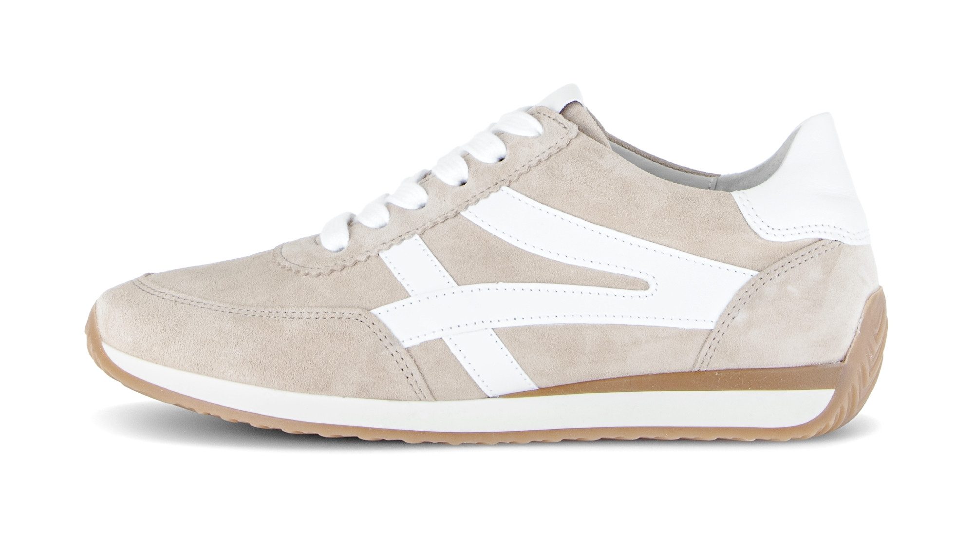 Gabor Davos Keilsneaker, Freizeitschuh, Komfortschuh, Schnürschuh mit Kontrastbesatz, H-Weite