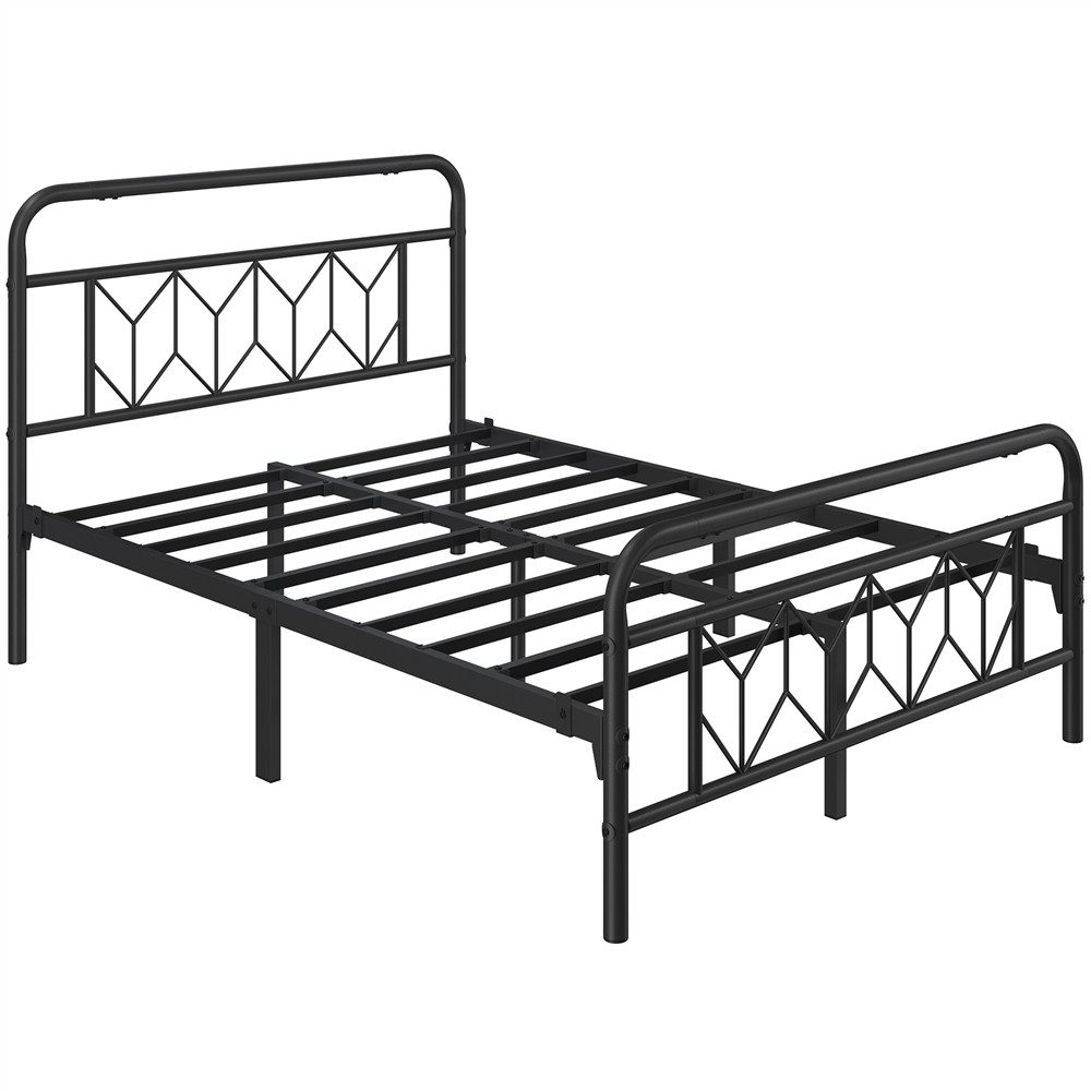 Yaheetech Metallbett, Vintage Bettrahmen mit Hohem Kopfteil, Bettgestell günstig online kaufen