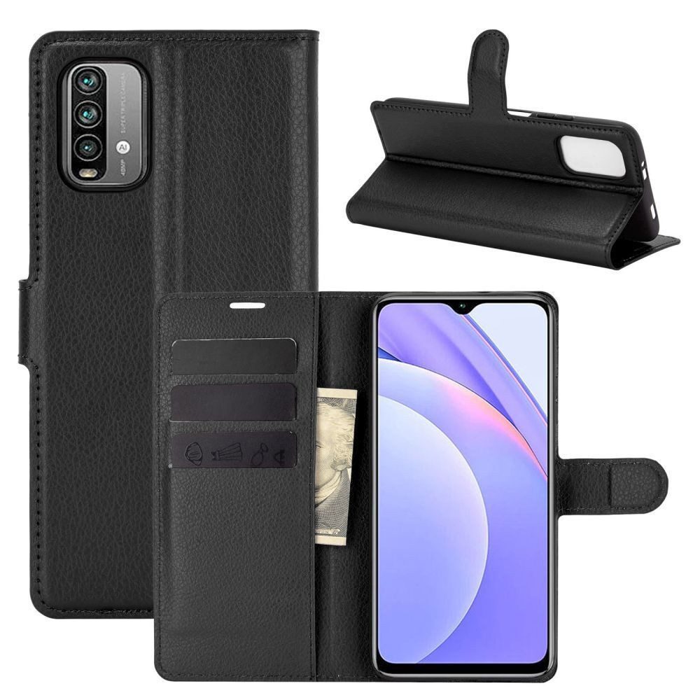 betterfon Smartphone-Hülle Handytasche für Xiaomi Klapphülle Flip Case Schwarz, 3 Kartenfächer, Magnetverschluss & Standfunktion im Lederlook