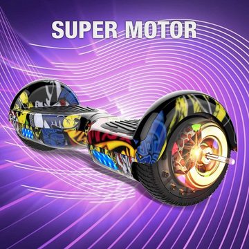 RCB Balance Scooter »Hoverboard JD6 6.5 zoll LED mit Bluetooth«, 700,00 W, 12,00 km/h, Hoverboard-36V-6.5 Zoll-15 km Reichweite-Bluetooth-Self-Balance