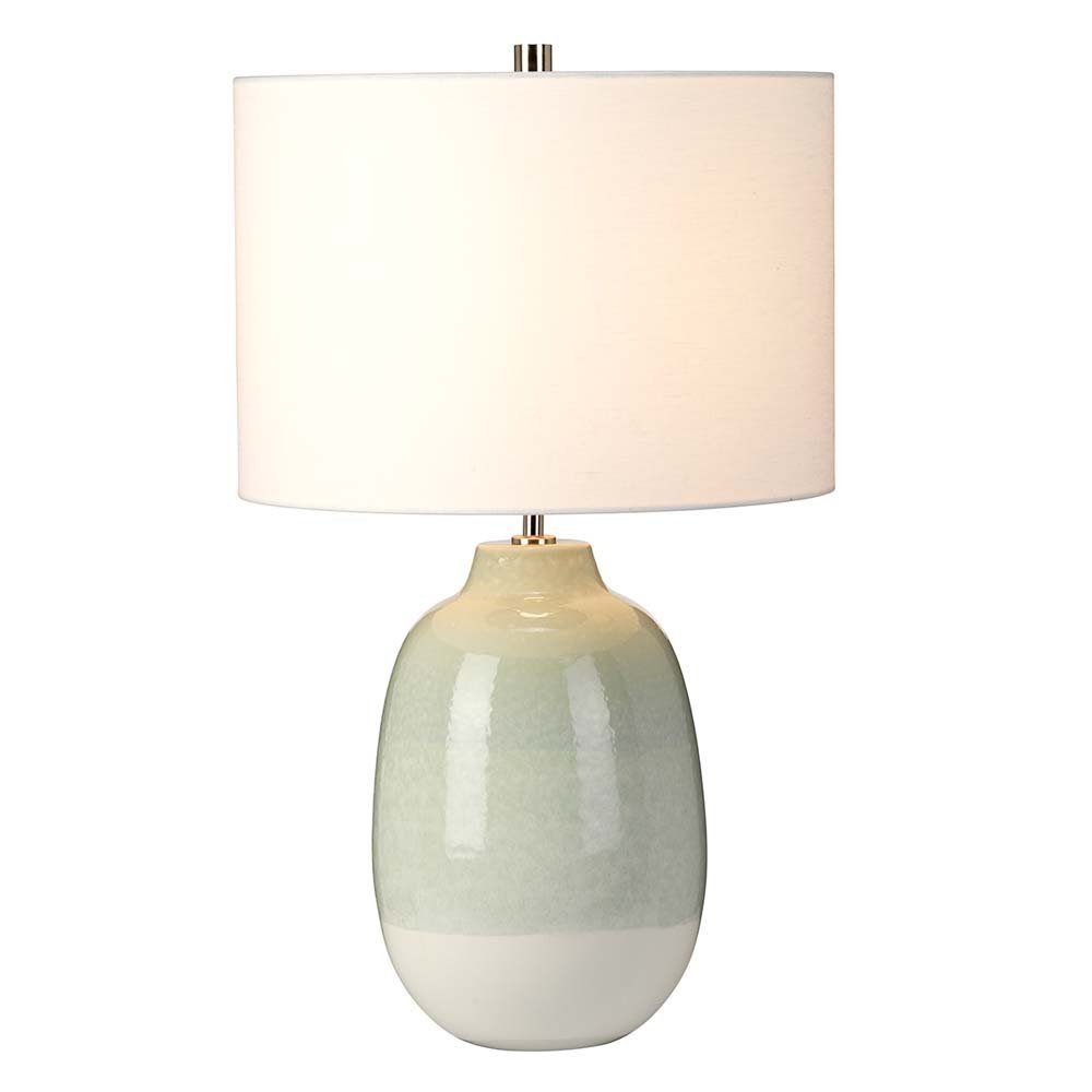 Elstead LIGHTING LED Tischleuchte, Leuchtmittel nicht inklusive, Tischlampe Schreibtischlampe Beistelllampe Keramik Weiß H 61 cm