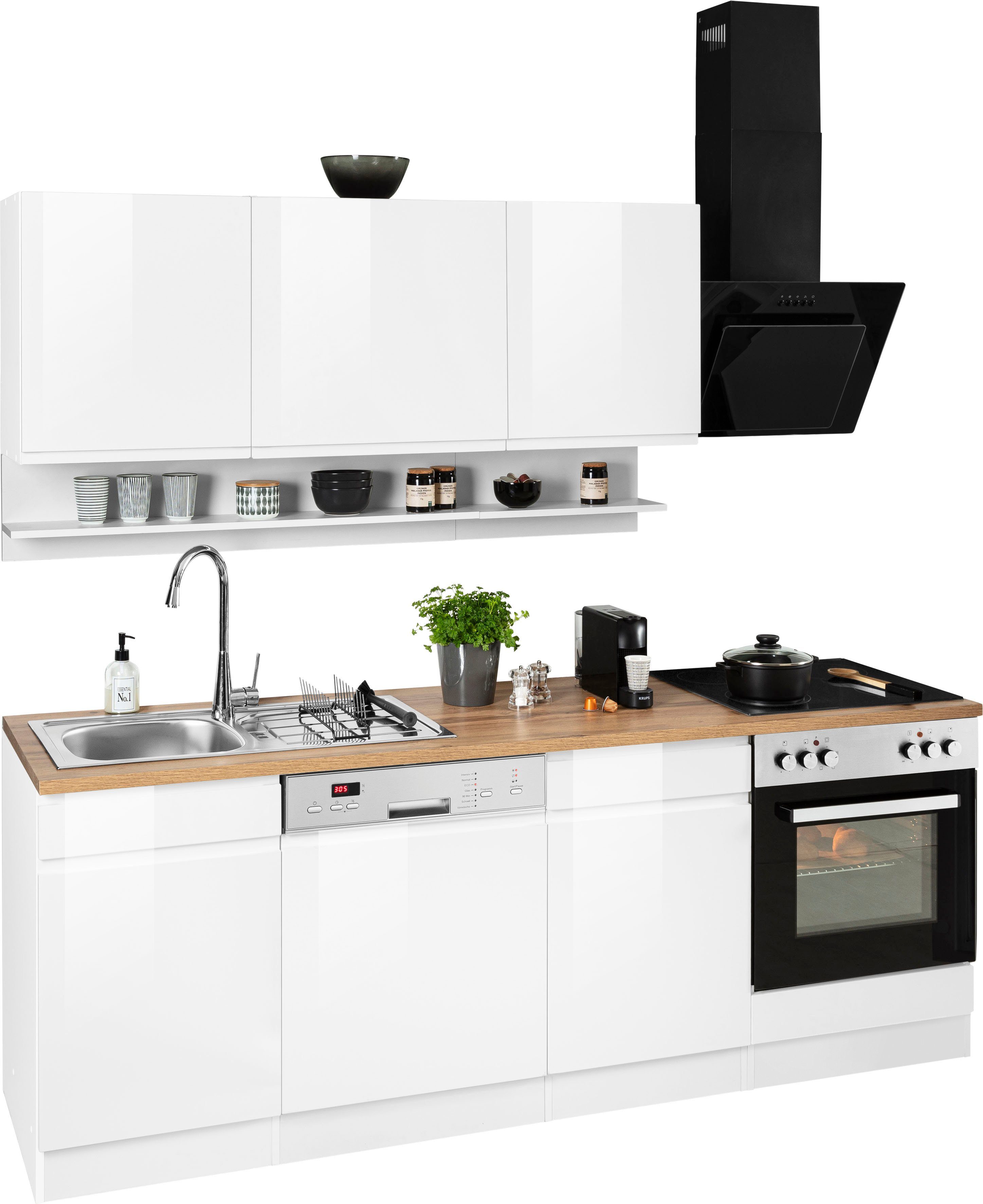 KOCHSTATION Küchenzeile KS-Virginia, Breite 220 cm, günstig online kaufen