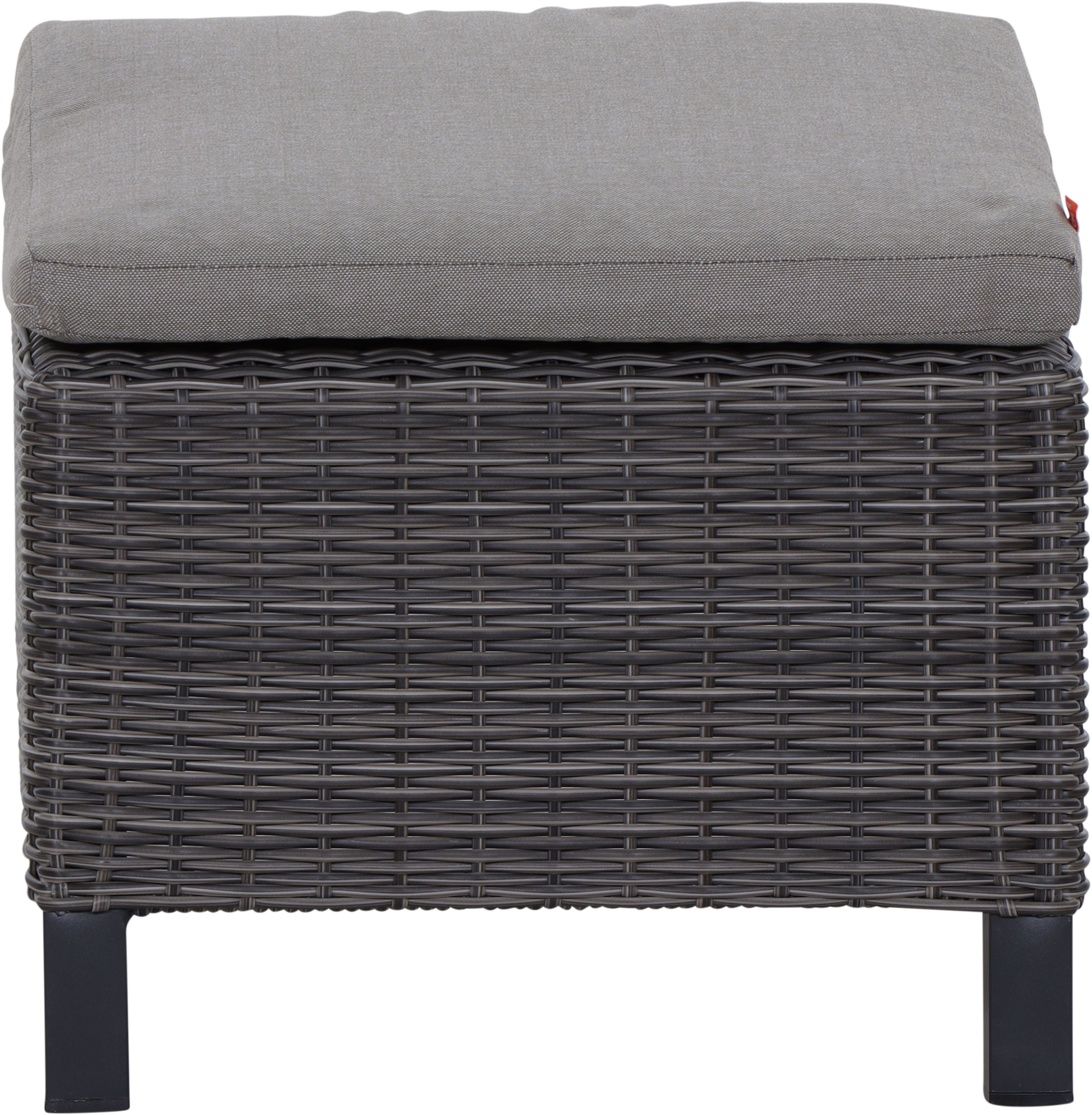 Siena Garden Hocker CORIDO, Gestell Aluminium, Gardino®-Geflecht, matt anthrazit/charcoal-grey