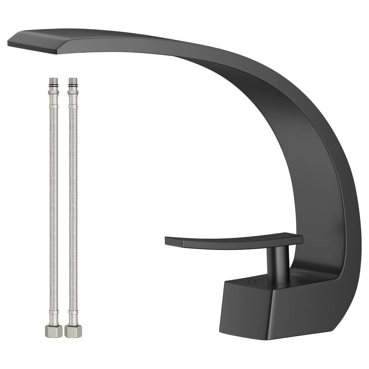 MODFU Waschtischarmatur Einhebelmischer Armatur Bad Mischbatterie Chrom (3/ günstig online kaufen