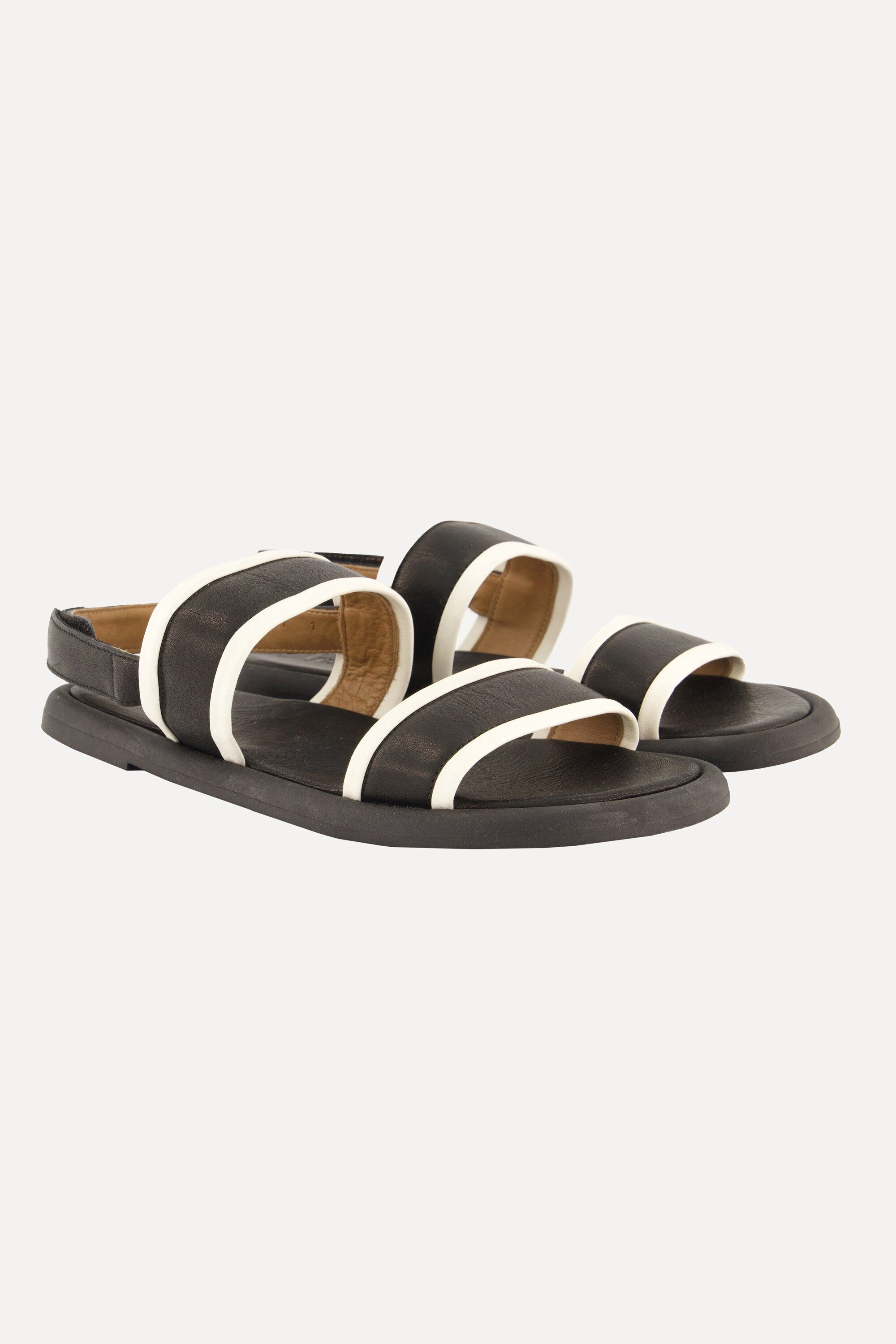 Ulla Popken Leder-Sandalen Klettriegel Weite H günstig online kaufen