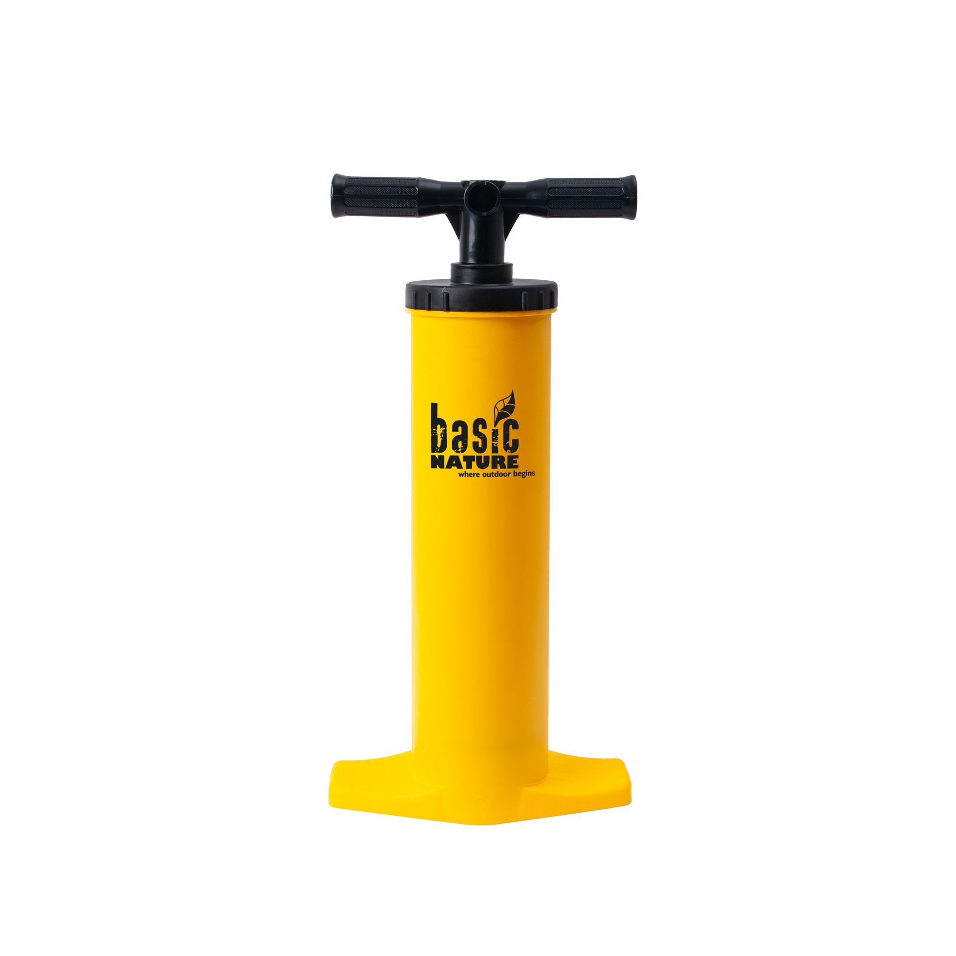 BasicNature Luftpumpe BasicNature Doppelhub Luftpumpe – Camping Handpumpe
