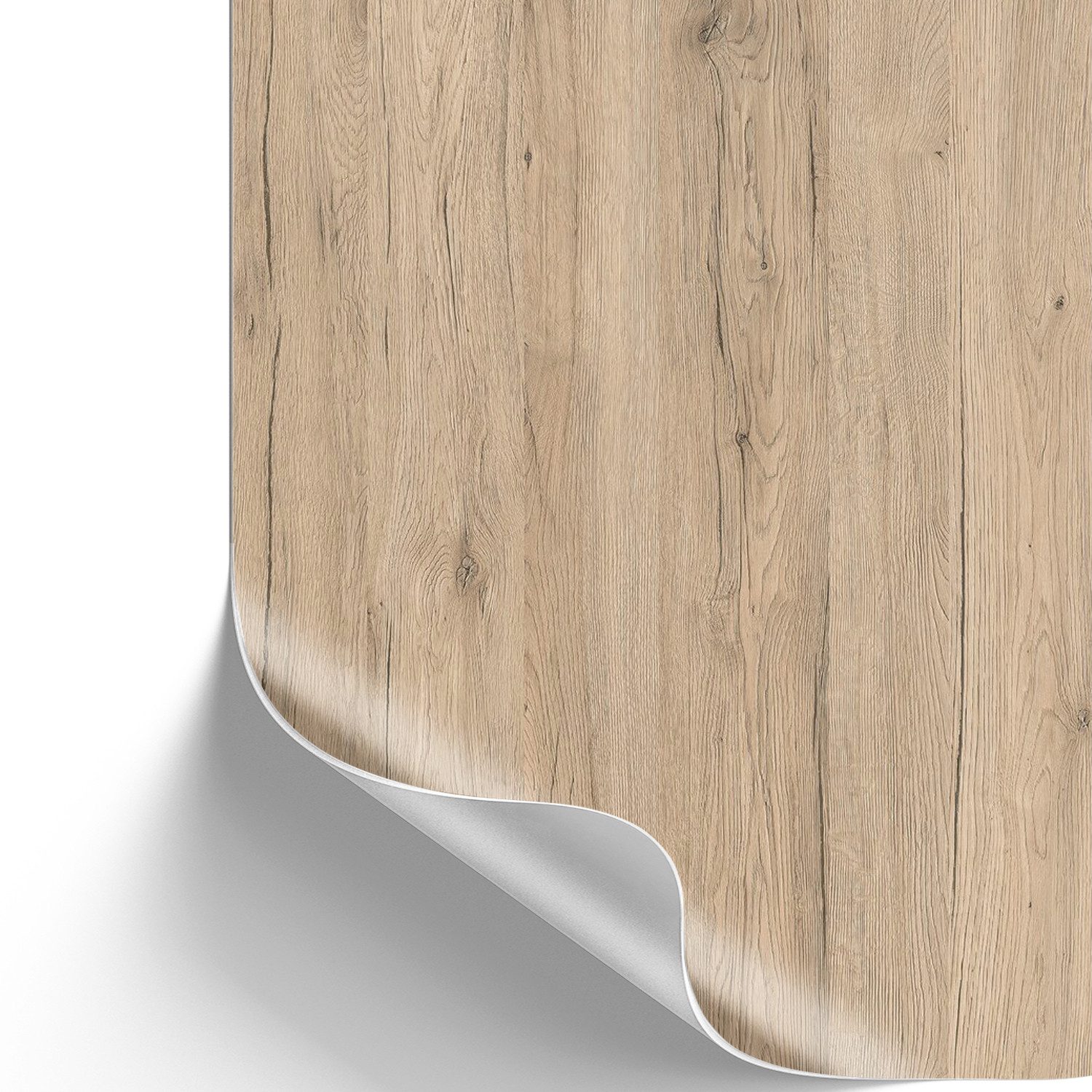 sa roca Möbelfolie 13,89€/qm Klebefolie Möbel Küche Dekofolie Holzoptik Eiche sand, (Designfolie im Zuschnitt inkl. E-Book), Designfolie - Zuschneidbar, abwischbar & rückstandslos entfernbar