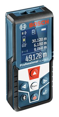 Bosch Professional Entfernungsmesser GLM 50 C, Laser + Bluetooth + Schutztasche
