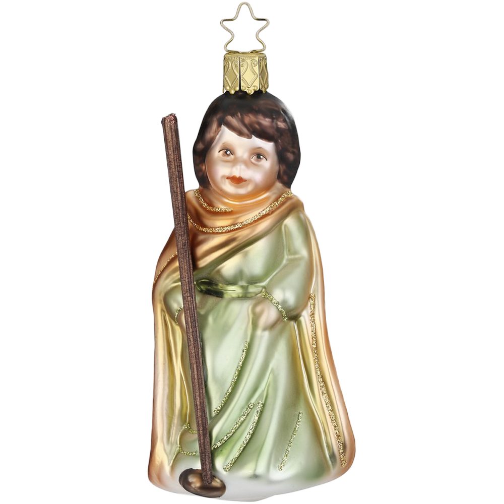 mundgeblasen, INGE-GLAS® Joseph 12cm (1-tlg), handbemalt Christbaumschmuck