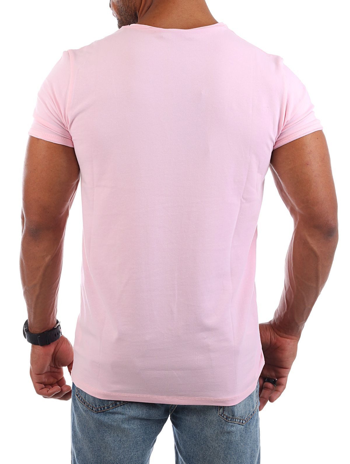CARISMA T-Shirt Herren Uni Basic 4066 tief-breit geschnittener Ausschnitt v günstig online kaufen