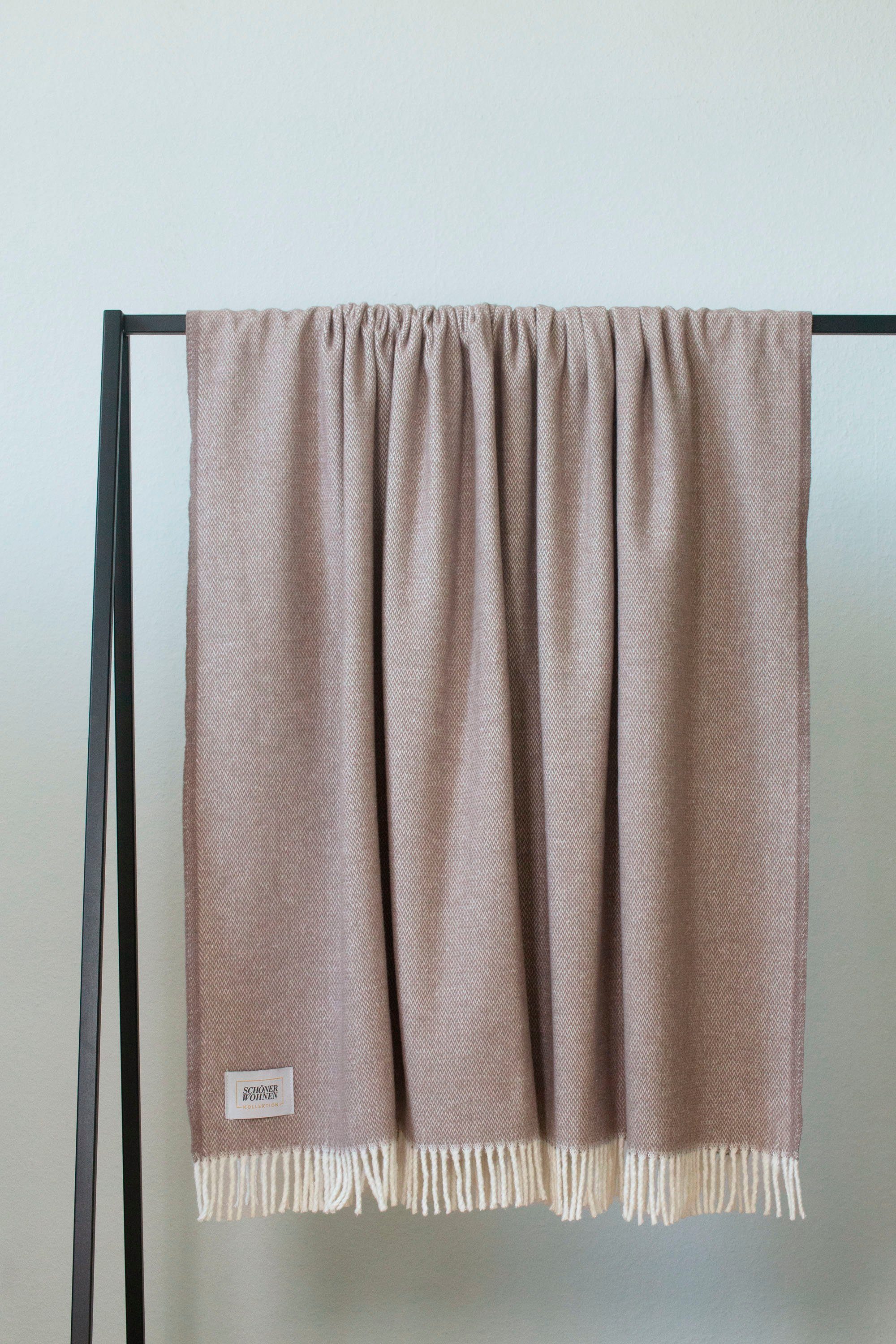 Wohndecke Relax, SCHÖNER WOHNEN-Kollektion, mit Fransen, Kuscheldecke – Bild 4 von 5