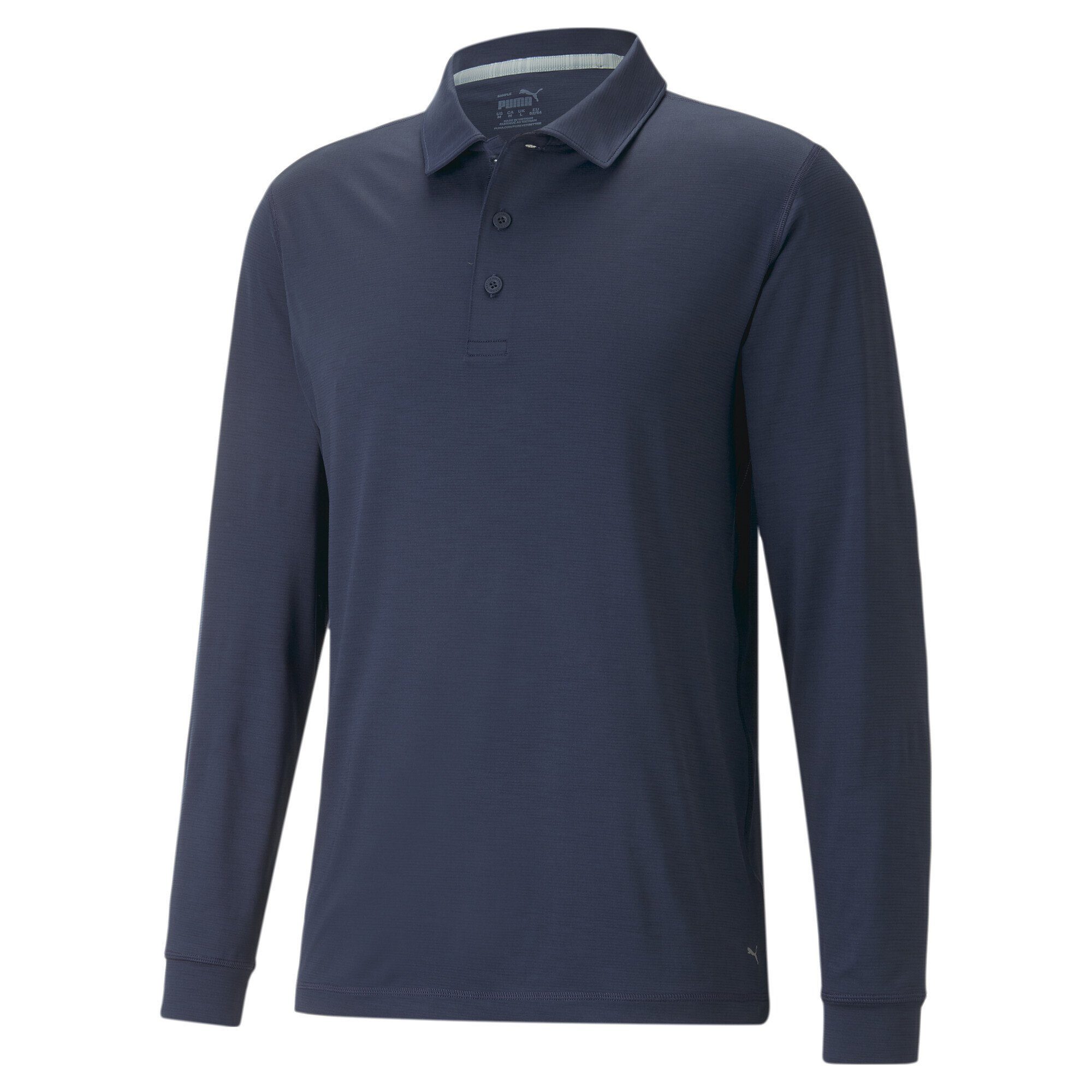 YouV Golfpolo Herren Poloshirt PUMA Sleeve Blazer Long Navy Blue