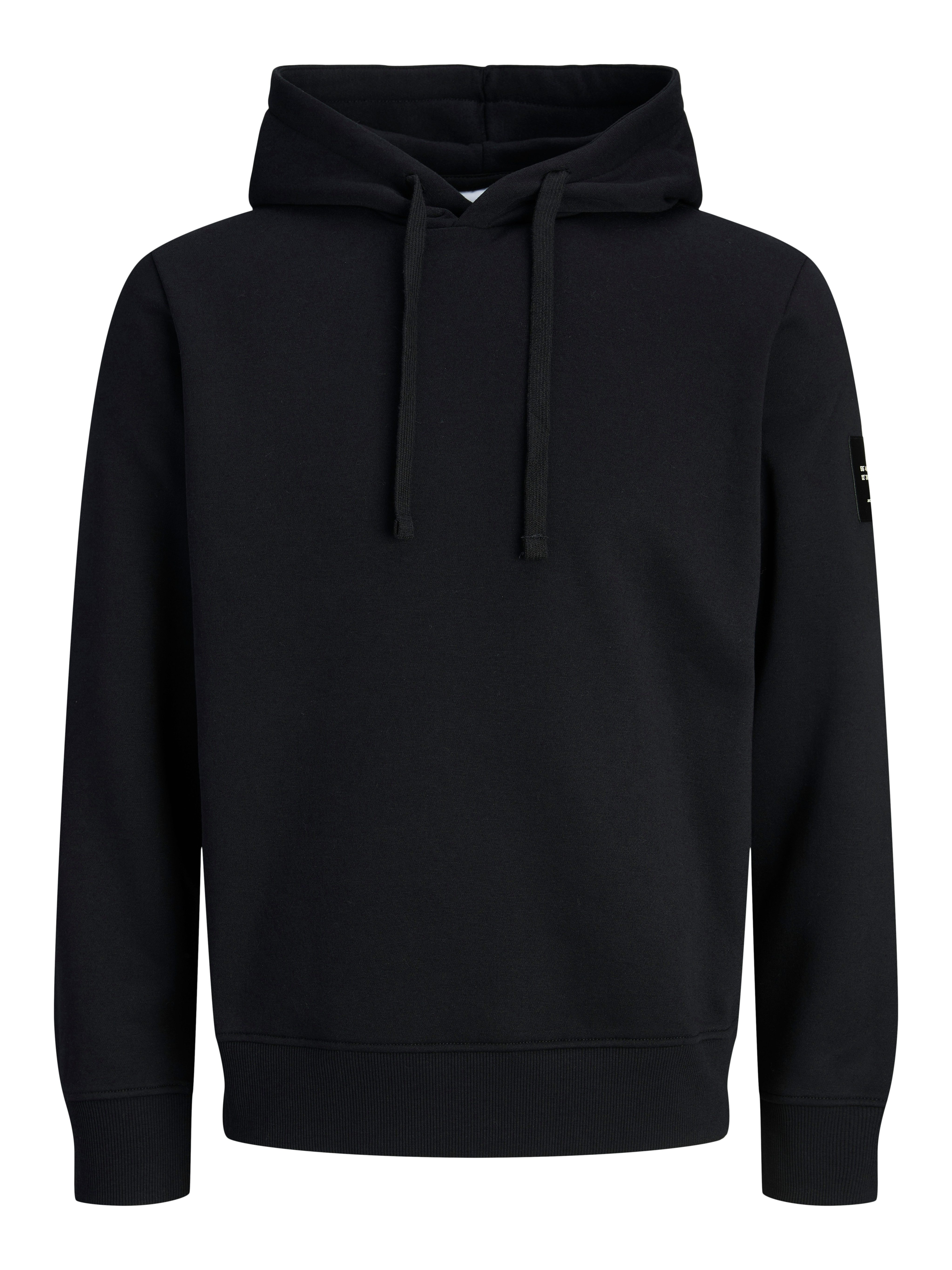 Jack & Jones Kapuzensweatshirt JJCLEVELAND SWEAT HOOD SN Materialmix, regular fit
