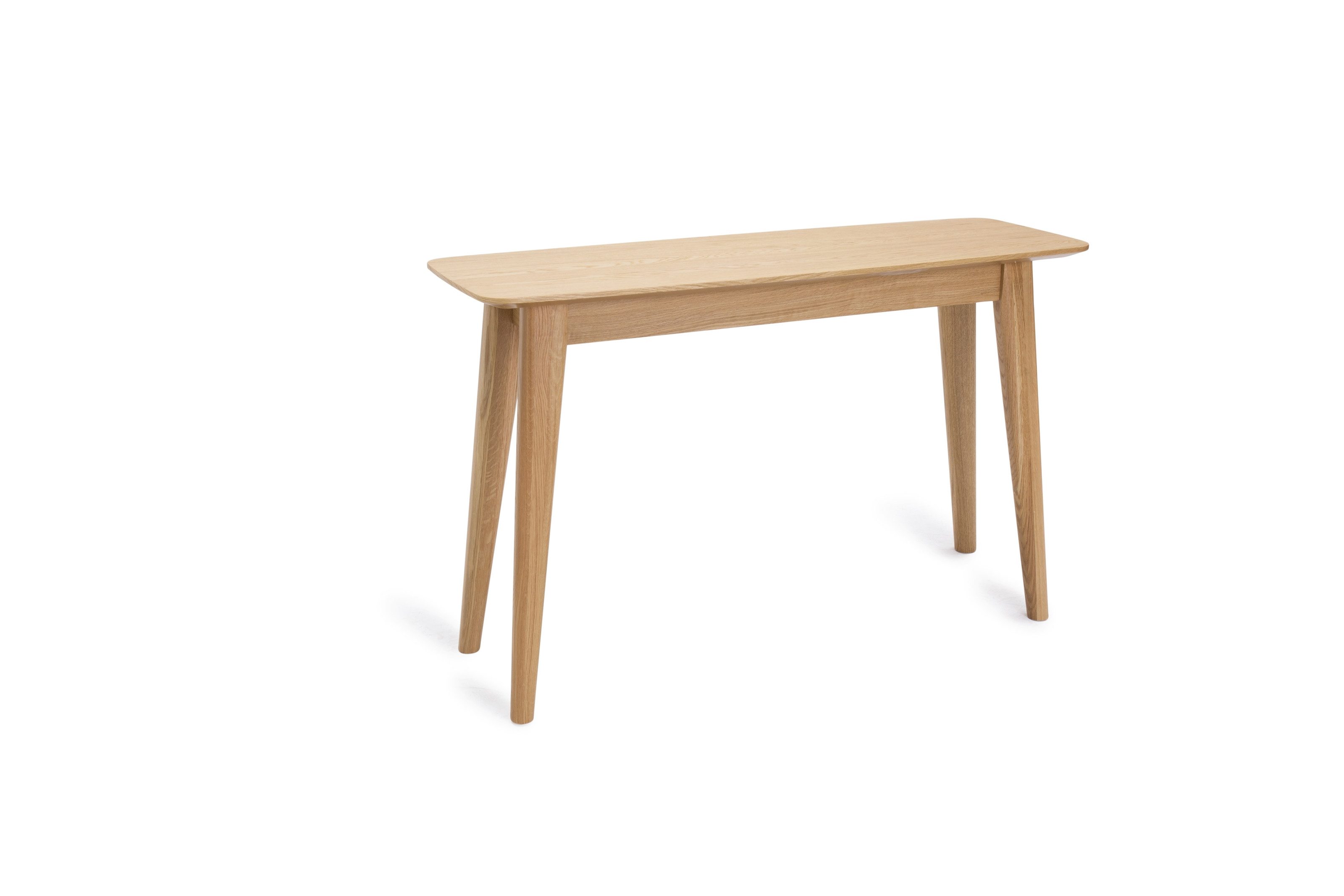 UNIQUE furniture A/S Konsolentisch aus Eiche Furniert Natur Lackiert in Eiche Furniert Natur Lackiert (B/H/T: 120x75x40 cm)