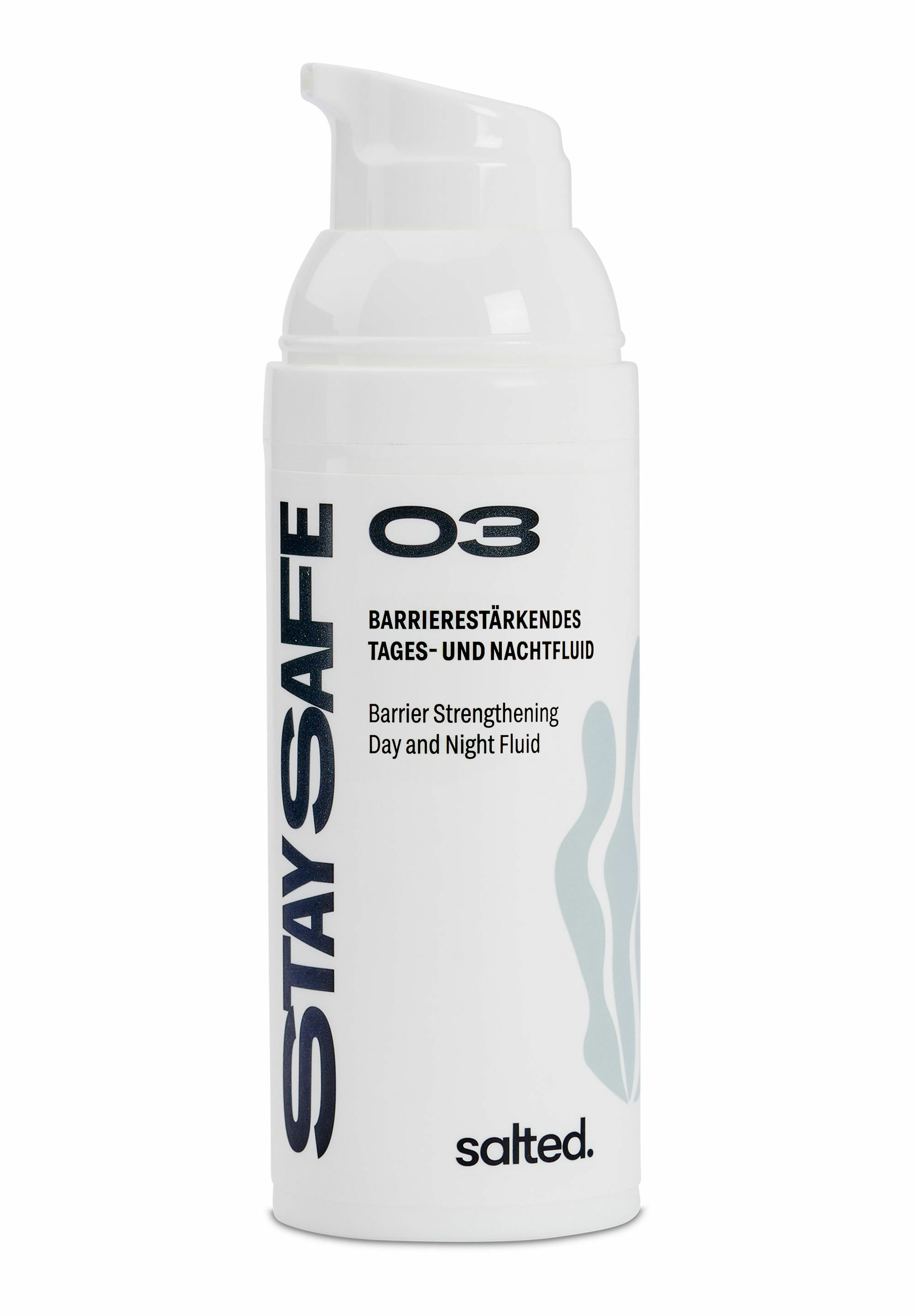 salted. Gesichtsfluid Barrierestärkendes Tages- und Nachtfluid, mit Duft