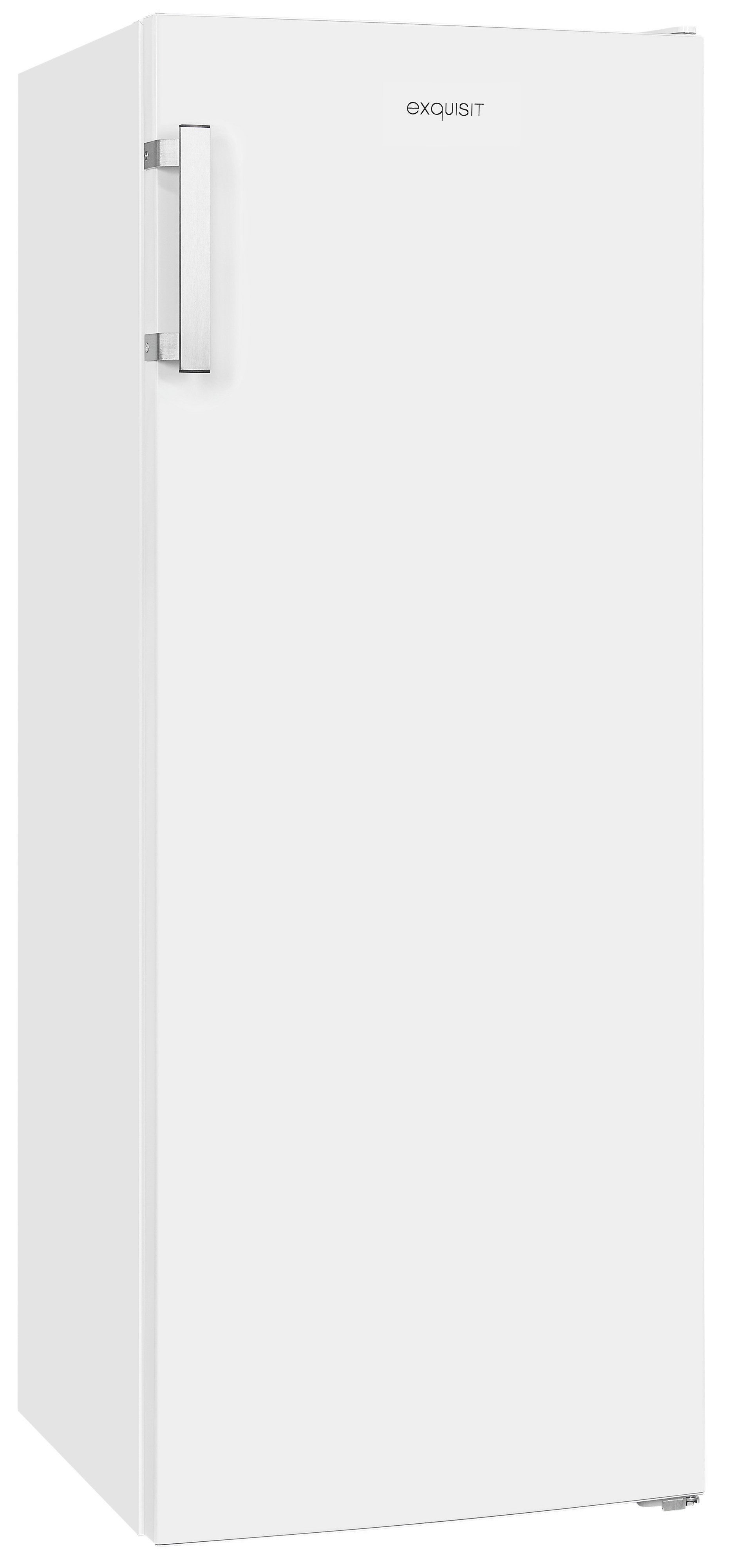 exquisit Gefrierschrank GS231-NF-H-040C weiss, 143 cm hoch, 54 cm breit, 4*-Gefrierschrank No Frost mit LED-Anzeige & praktischem Griff