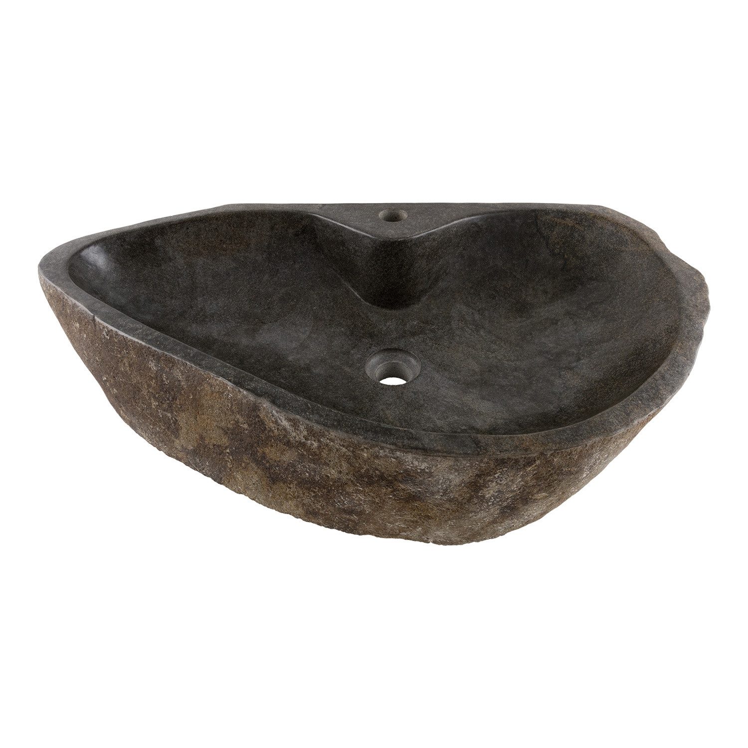 wohnfreuden Aufsatzwaschbecken Naturstein Waschbecken 80 cm mit Hahnloch (Kein Set), 126376