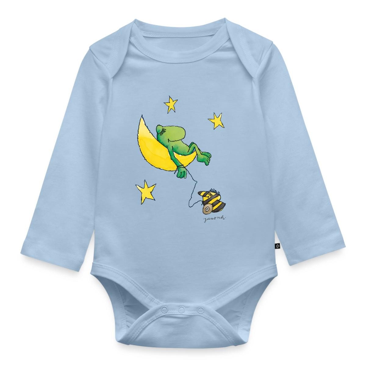 Langarmbody Janosch Günter Kastenfrosch Mond Träume Tages Baby Body Langarm
