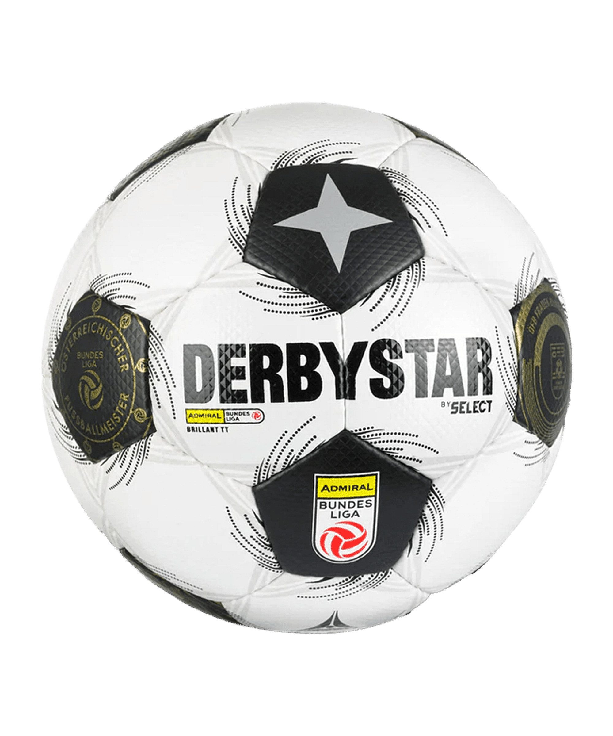 Derbystar Fußball Derbystar ÖFBL Brillant TT v26 Trainingsball Weiß, stabil