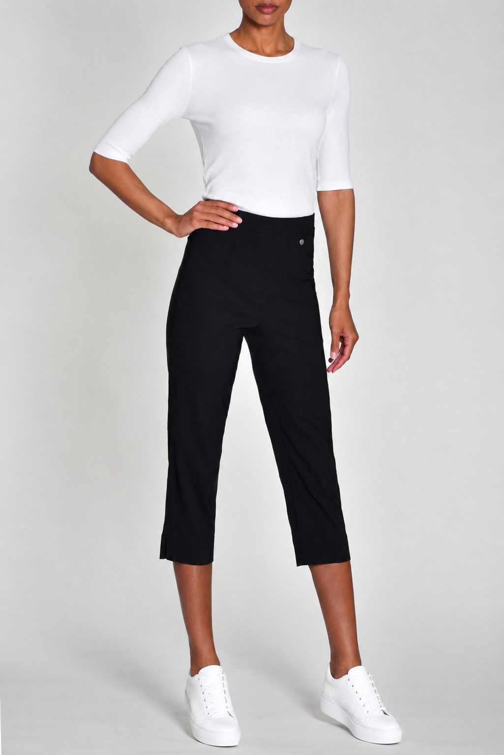 ROBELL Caprihose MARIE-Capri-Hose,3/4 leichte Sommerhose, elastischer Bund, Schlupfhose ... richtig FÜR DIESEN SOMMER !