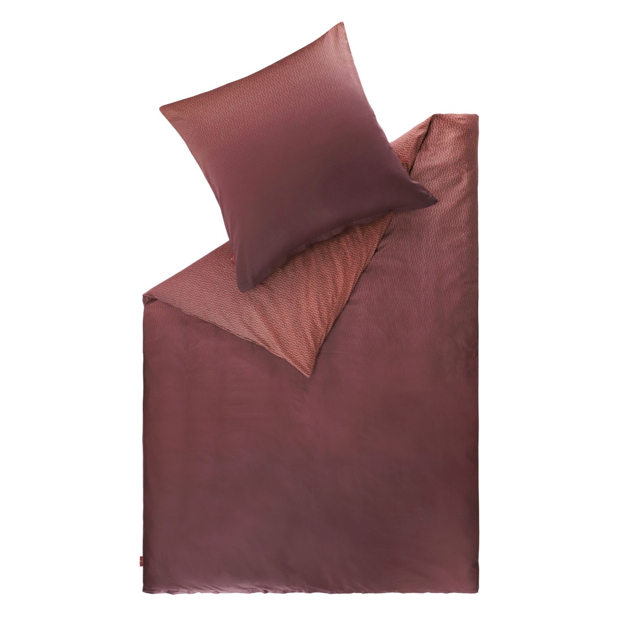 AIGNER Bettwäsche EDINA Satin Bettwäsche, Baumwolle, 1 teilig, 135 x 200 cm in Bordeaux