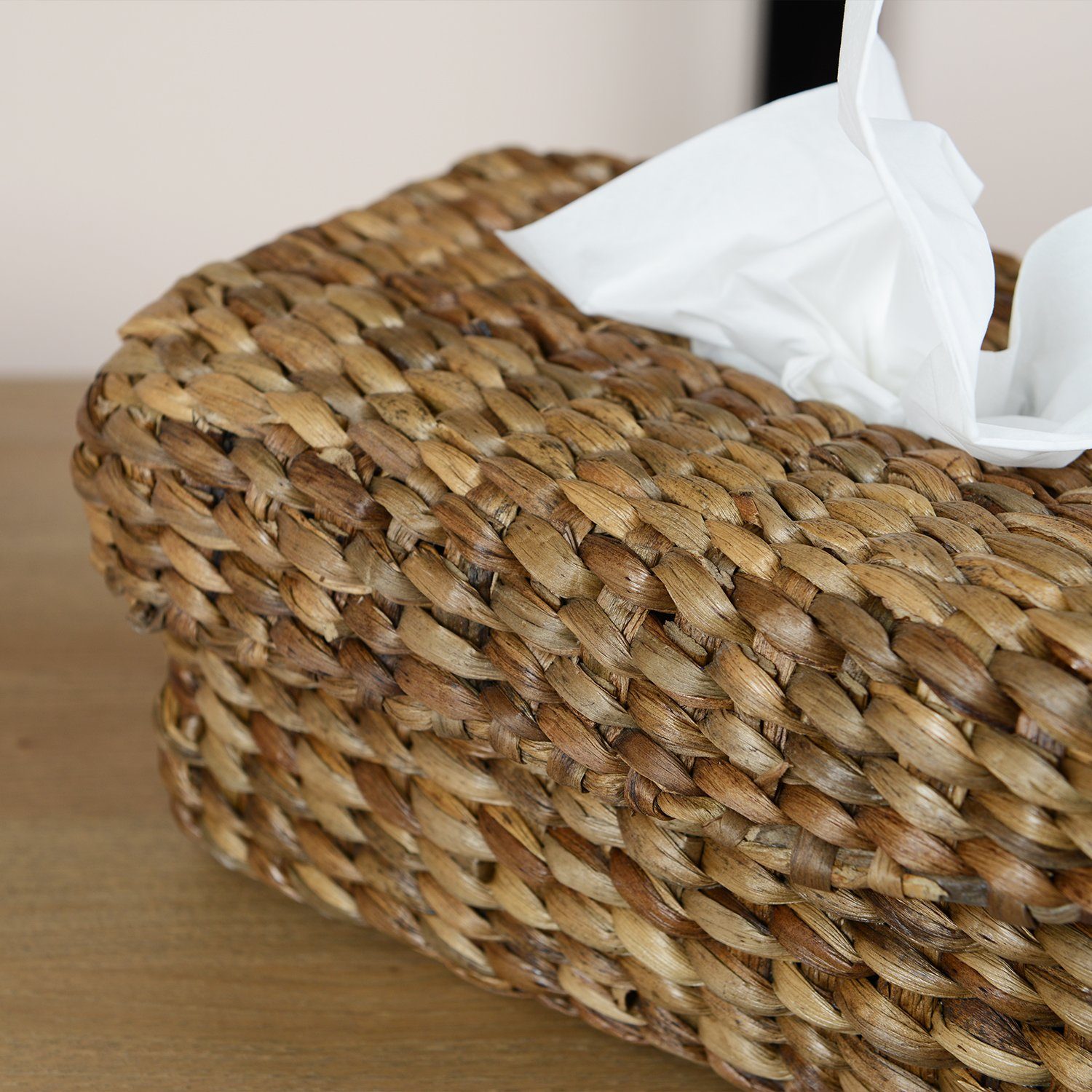 wohnfreuden Aufbewahrungsbox Kosmetiktücher-Box aus Wasserhyazinthe 29 günstig online kaufen