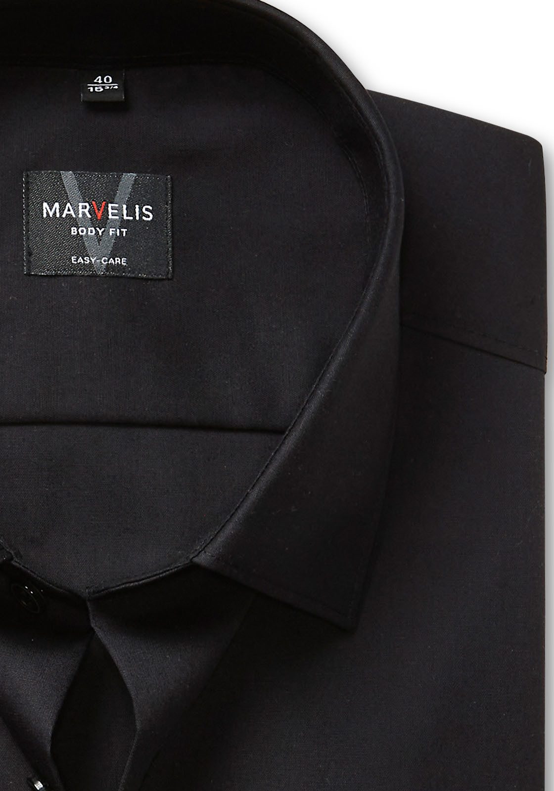 MARVELIS Langarmhemd Kentkragen, Businesshemd, körpernah